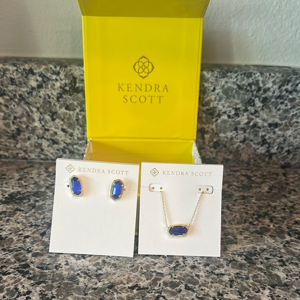 Kendra Scott Cobalt Blue Jewelry Set